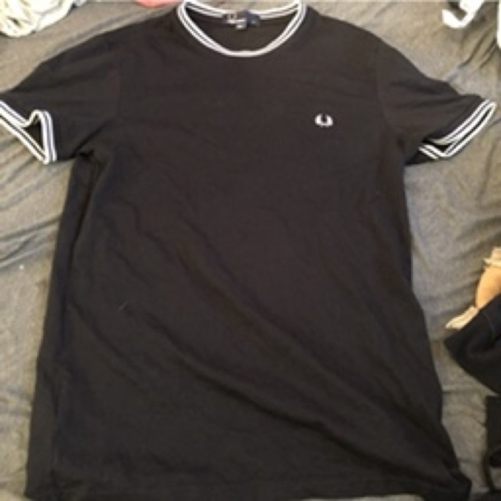 Fred Perry Black Twin Tipped T-Shirt